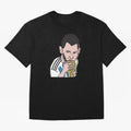 Lionel Messi in Weirdtual Reality Oversized T-Shirt Turn Every Weekend Toward the FIFA World Cup 2026 USA Canada Mexico Journey through Neymar, Haaland and Cristiano Ronaldo Highlights, Brazil, Portugal and Argentina Pride, Goal Celebration Energy,