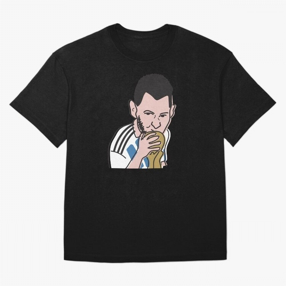 Lionel Messi in Weirdtual Reality Oversized T-Shirt Turn Every Weekend Toward the FIFA World Cup 2026 USA Canada Mexico Journey through Neymar, Haaland and Cristiano Ronaldo Highlights, Brazil, Portugal and Argentina Pride, Goal Celebration Energy,