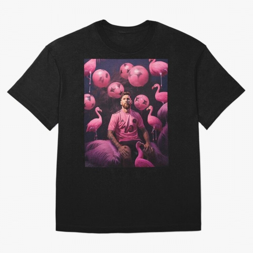 Flamingo Fantasy: Messi's Miami Elegance Active T-Shirt Treasure FIFA World Cup 2026 USA Canada Mexico Driven by Mbappe, France Energy, Champion Mindset, Group Stage Buzz, Knockout Tension and Passionate Fan Culture; Ideal for Football Dads,
