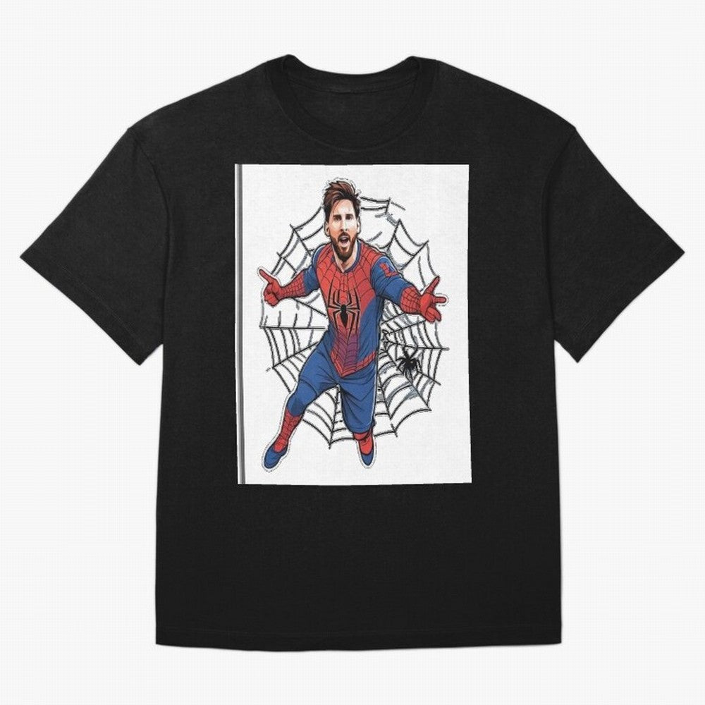 Lionel Messi Spider Oversized T-Shirt Feel the Roar of Match Day Hype around FIFA World Cup 2026 USA Canada Mexico, Haaland, Spain, Match Day Excitement, Supporter Culture, Golden Goals and Global Football Passion; Perfect for Fans, Collectors,
