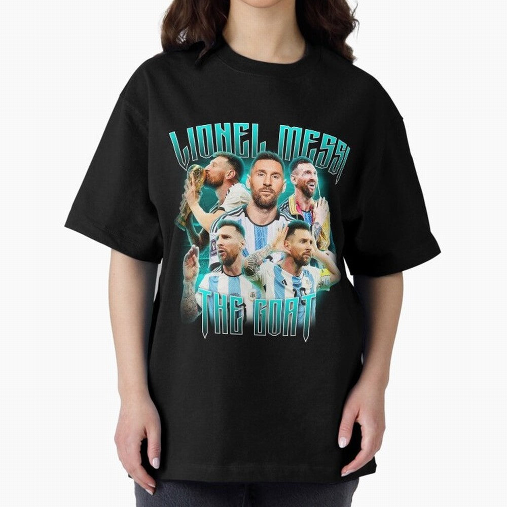 Lionel Messi Vintage Style Tee, Bootleg Tee, Bootleg T Shirt, Rap Tee Classic T-Shirt Join the Countdown to FIFA World Cup 2026 USA Canada Mexico Celebrating Neymar, Argentina Energy, Sports Nostalgia, International Competition, Famous Players and