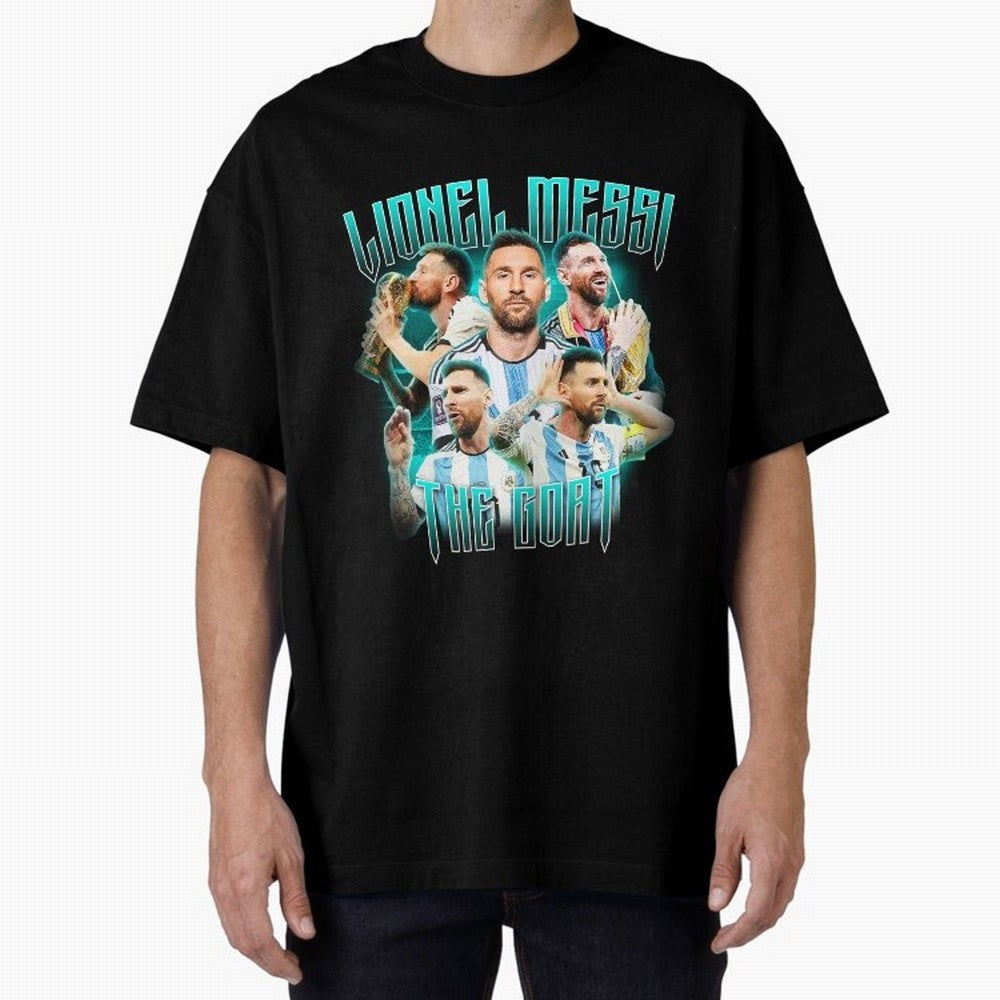 Lionel Messi Vintage Style Tee, Bootleg Tee, Bootleg T Shirt, Rap Tee Classic T-Shirt Join the Countdown to FIFA World Cup 2026 USA Canada Mexico Celebrating Neymar, Argentina Energy, Sports Nostalgia, International Competition, Famous Players and