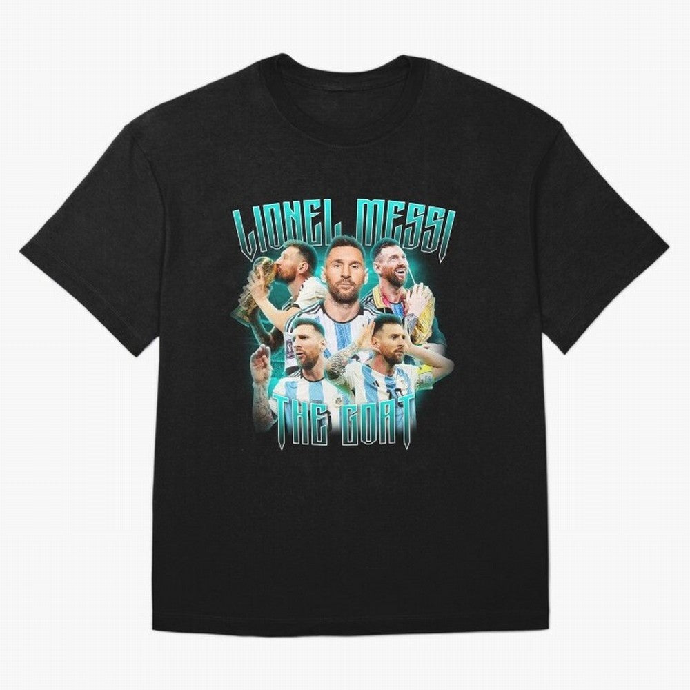 Lionel Messi Vintage Style Tee, Bootleg Tee, Bootleg T Shirt, Rap Tee Classic T-Shirt Join the Countdown to FIFA World Cup 2026 USA Canada Mexico Celebrating Neymar, Argentina Energy, Sports Nostalgia, International Competition, Famous Players and