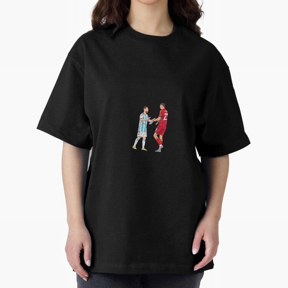 Lionel Messi and Emiliano Martinez Minimalist Classic T-Shirt Honor Champions and Dreams in Global Football Passion for FIFA World Cup 2026, Inspired by Cristiano Ronaldo, Haaland and CR7, Spain and Netherlands, Stadium Chants, National Pride,