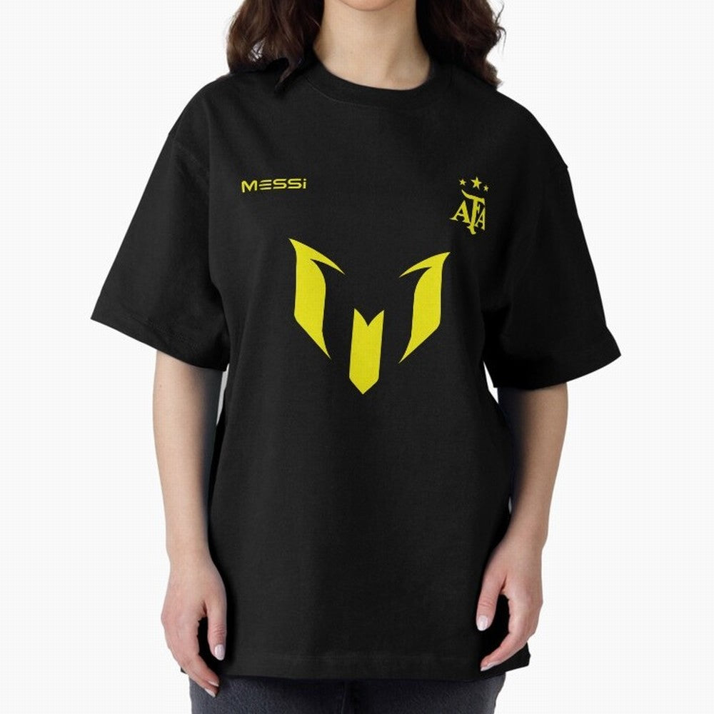 Lionel Messi logo - Argentina world champion Premium T-Shirt Feel the Heartbeat of Match Day Hype around FIFA World Cup 2026 Group Stage, Haaland, England, France and Netherlands, Sports Nostalgia, International Competition, Famous Players and