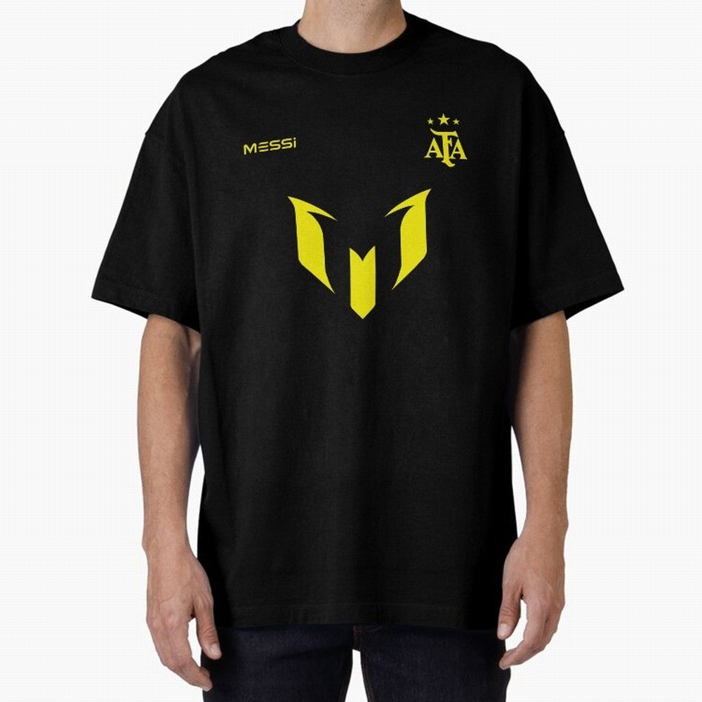 Lionel Messi logo - Argentina world champion Premium T-Shirt Feel the Heartbeat of Match Day Hype around FIFA World Cup 2026 Group Stage, Haaland, England, France and Netherlands, Sports Nostalgia, International Competition, Famous Players and
