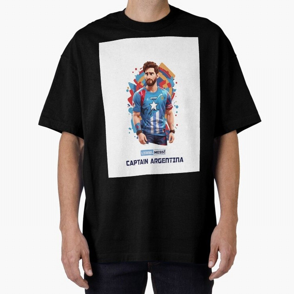 Lionel Messi Captain Argentina Graphic T-Shirt Celebrate Golden Goal Energy in Global Football Passion for FIFA World Cup 2026 Group Stage, Filled with Messi and Cristiano Ronaldo, Argentina, France and Brazil, Tournament Hype, Historic Matchups,