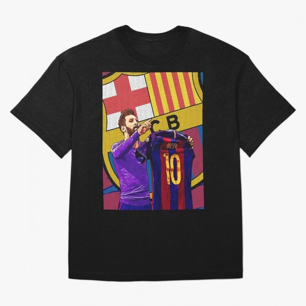 Messi Goat in FC Barcelna Graphic T-Shirt Live the Energy of FIFA World Cup 2026 Group Stage Spirit, Connected to Germany, Messi, Neymar and Mbappe, Football History, Final Match Energy, Crowd Noise and Once in a Lifetime Moments; Created for Match