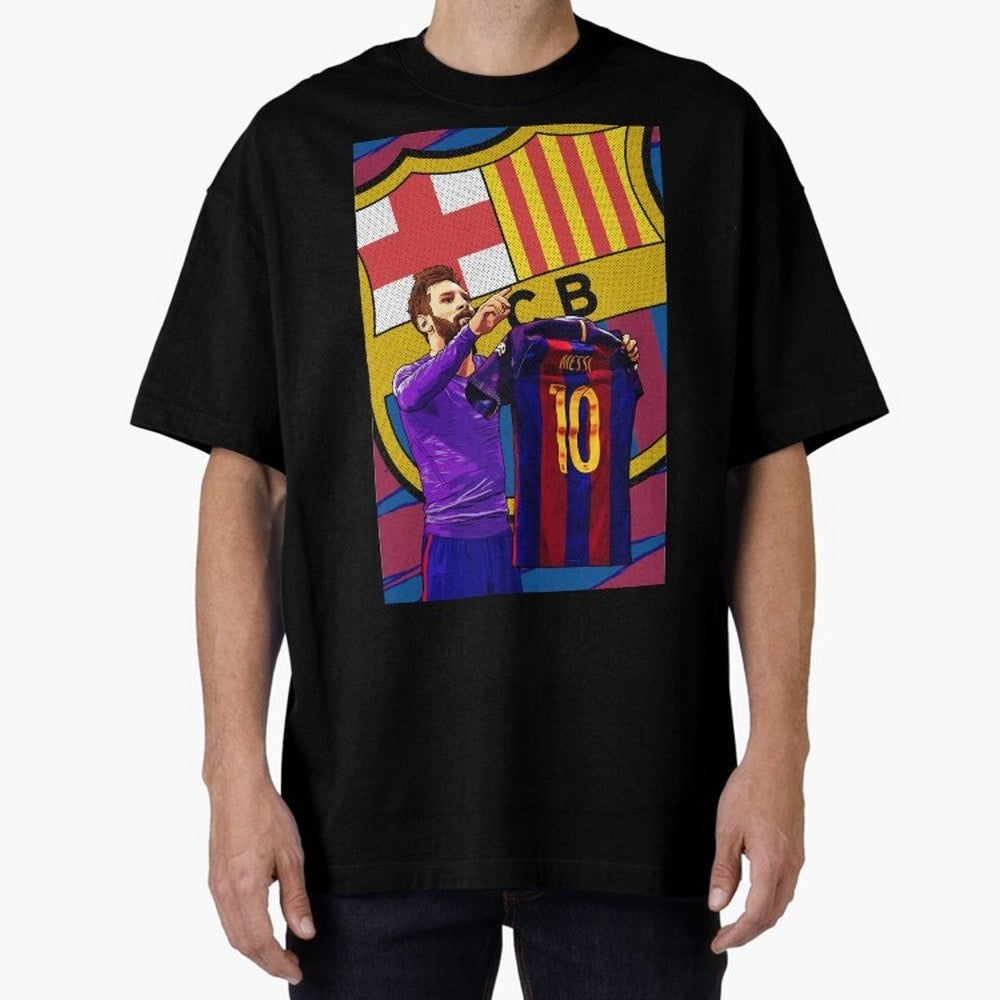 Messi Goat in FC Barcelna Premium T-Shirt Unlock the FIFA World Cup 2026 Group Stage Journey through Haaland and Mbappe Highlights, Portugal, Spain and Germany Pride, Retro Football Energy, Iconic Rivalries, Trophy Chase Drama and Stadium