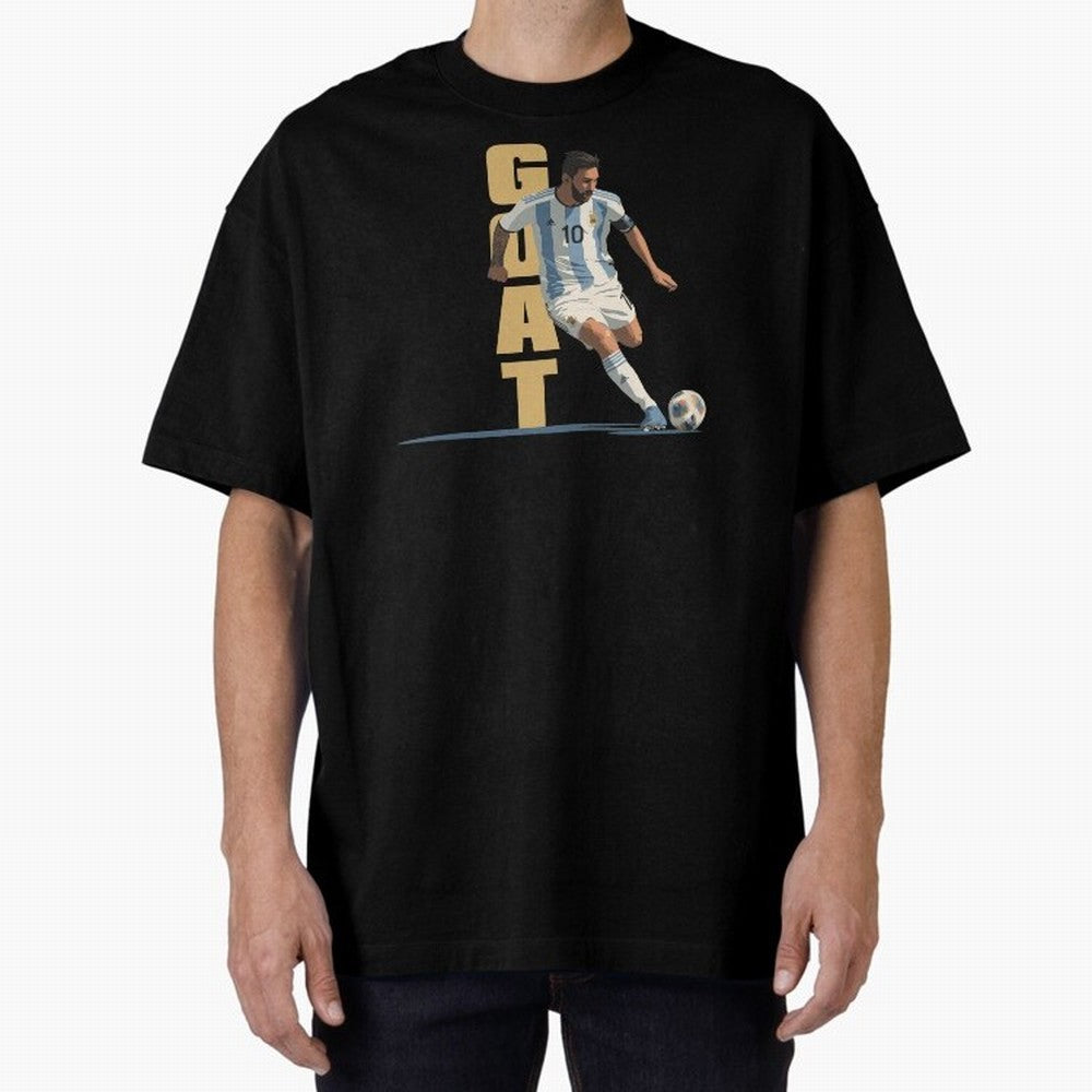 Messi in action GOAT Minimalist Graphic Premium T-Shirt Keep the Legacy of Global Football Passion for FIFA World Cup 2026, Capturing Haaland and Mbappe, France and Portugal, Stadium Memories, Football Loyalty, International Chants and Championship