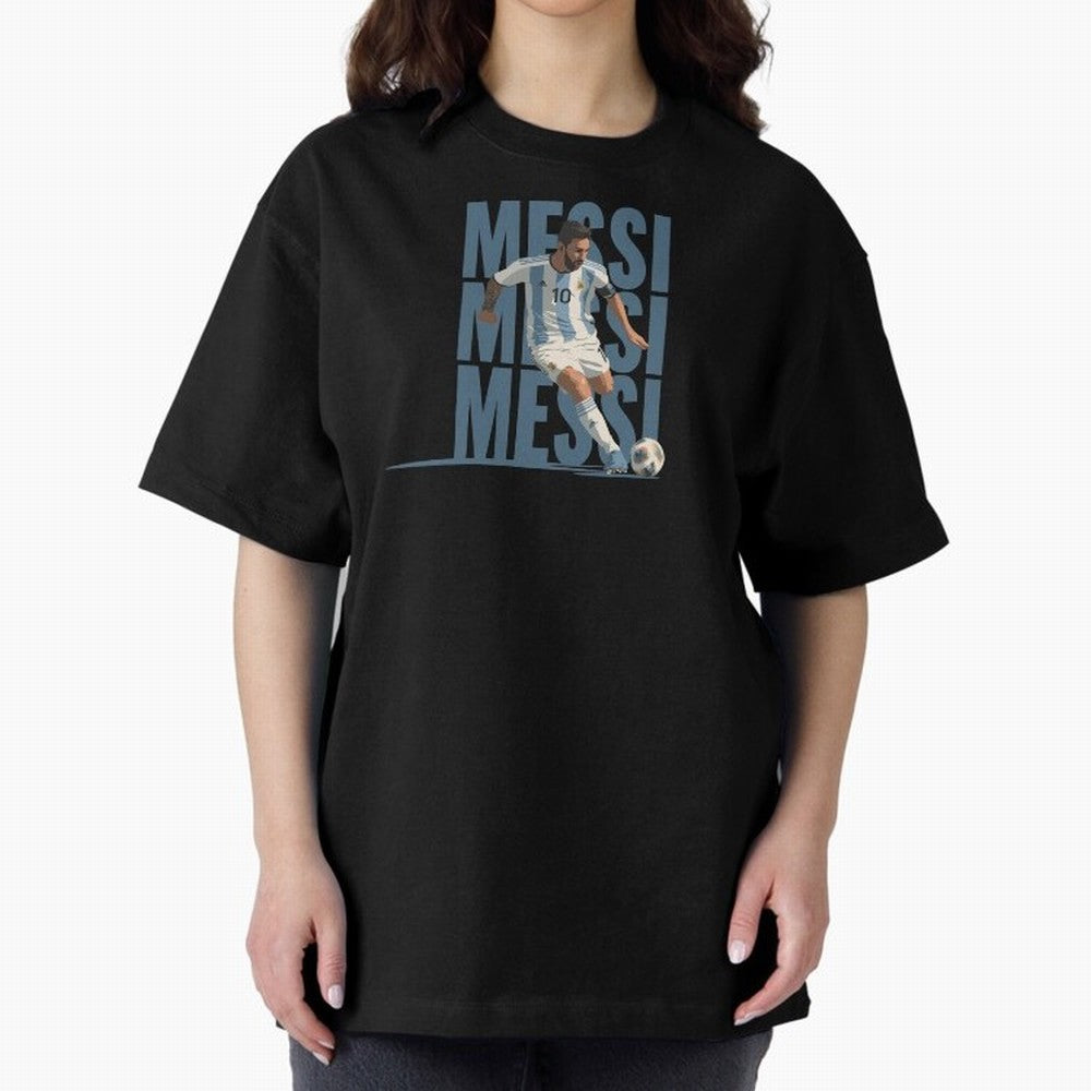 Messi in action Minimalist Graphic Premium T-Shirt Represent FIFA World Cup 2026 Spirit, Inspired by Spain, Mbappe and Neymar, Match Day Excitement, Supporter Culture, Golden Goals and Global Football Passion; Built for Supporters Chasing Trophy