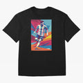 Messi in action Graphic poster design Premium T-Shirt Bring Supporter Culture to Match Day Hype around FIFA World Cup 2026 USA Canada Mexico, Haaland and Mbappe, England, Worldwide Fan Energy, Dramatic Goals, Stadium Lights and Championship