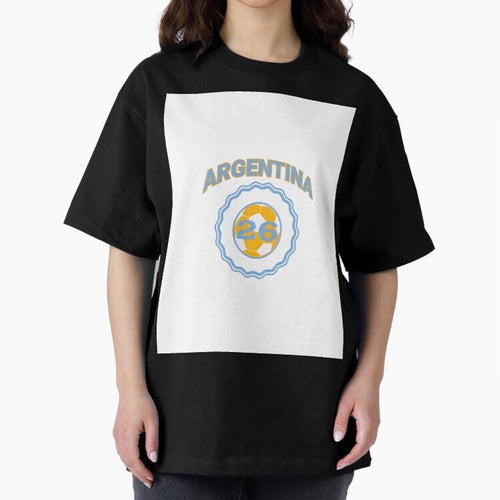 Argentina 2026 world cup soccer badge Graphic T-Shirt Celebrate Global Passion for Global Football Passion for FIFA World Cup 2026 USA Canada Mexico, Highlighting Haaland and Mbappe, France, Global Supporter Spirit, Legendary Goals, National Colors