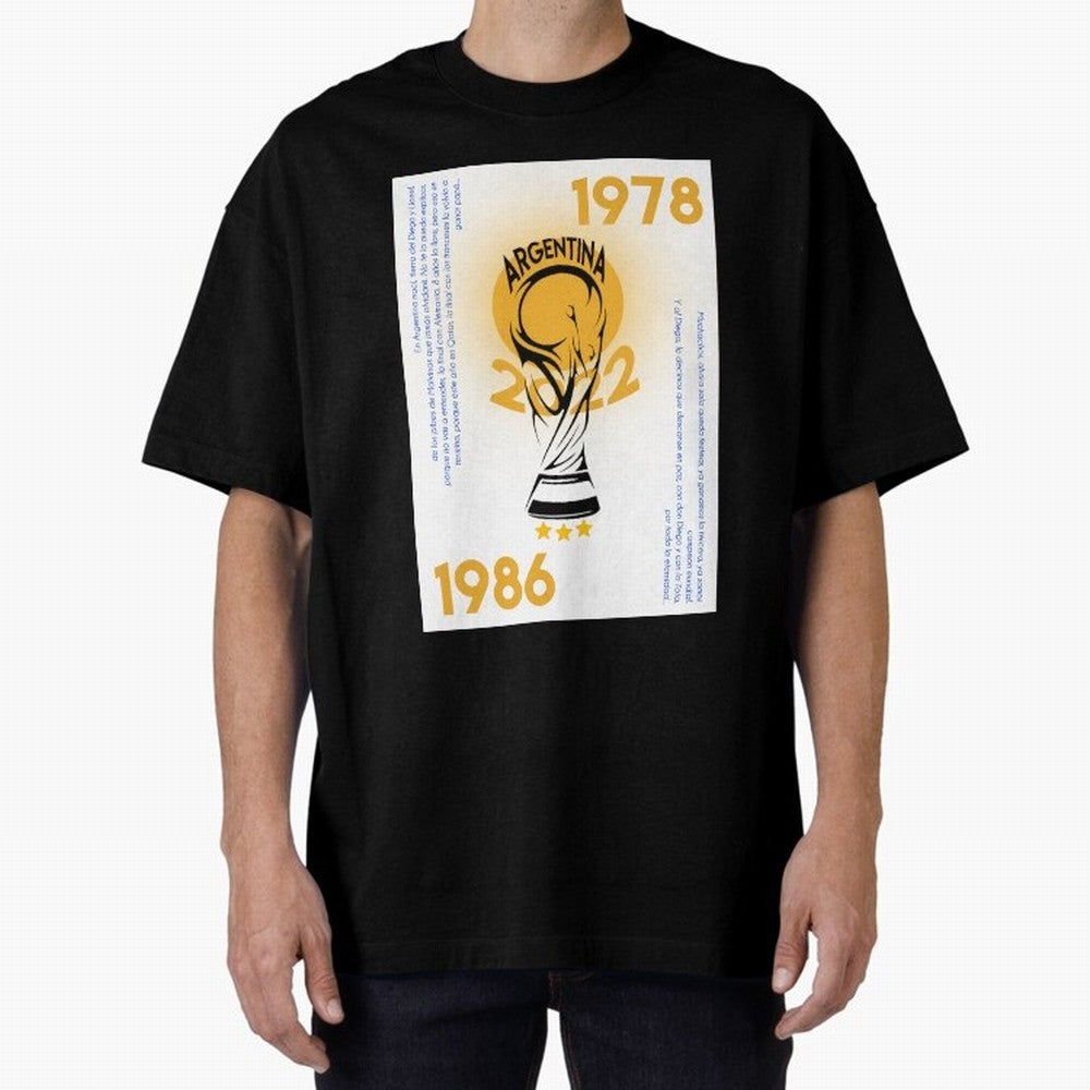 WORLD CHAMPIONS ARGENTINA Premium T-Shirt Carry National Pride through the FIFA World Cup 2026 USA Canada Mexico Journey through Cristiano Ronaldo, Haaland and CR7 Highlights, Netherlands Pride, Championship Spirit, Famous Goals, Roaring Crowds and