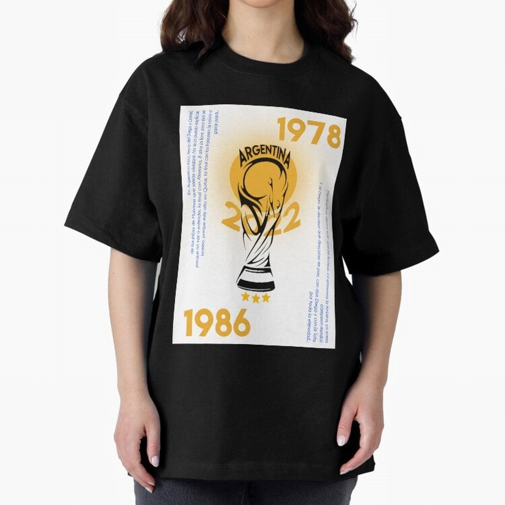 WORLD CHAMPIONS ARGENTINA Premium T-Shirt Carry National Pride through the FIFA World Cup 2026 USA Canada Mexico Journey through Cristiano Ronaldo, Haaland and CR7 Highlights, Netherlands Pride, Championship Spirit, Famous Goals, Roaring Crowds and