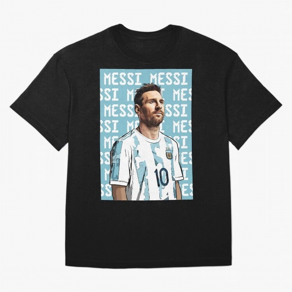 Lionel Messi Premium T-Shirt Celebrate the Next Chapter of FIFA World Cup 2026 USA Canada Mexico Inspired by Messi, Neymar and Mbappe, Argentina, France and Brazil Energy, Sports Nostalgia, International Competition, Famous Players and