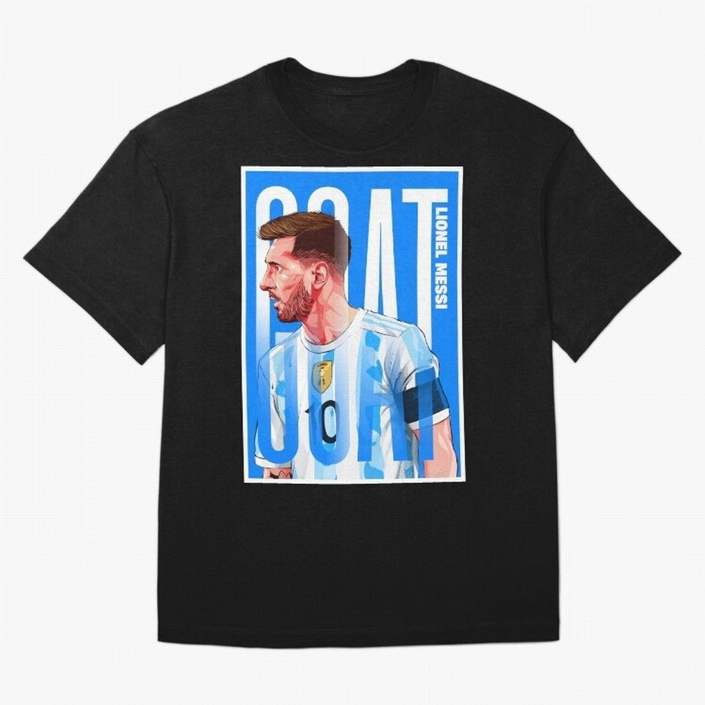 Lionel Messi The GOAT Illustration artwork Premium T-Shirt Celebrate Golden Goal Energy in the FIFA World Cup 2026 Group Stage Journey through Haaland Highlights, Portugal Pride, Soccer Culture, Superstar Moments, National Team Dreams and
