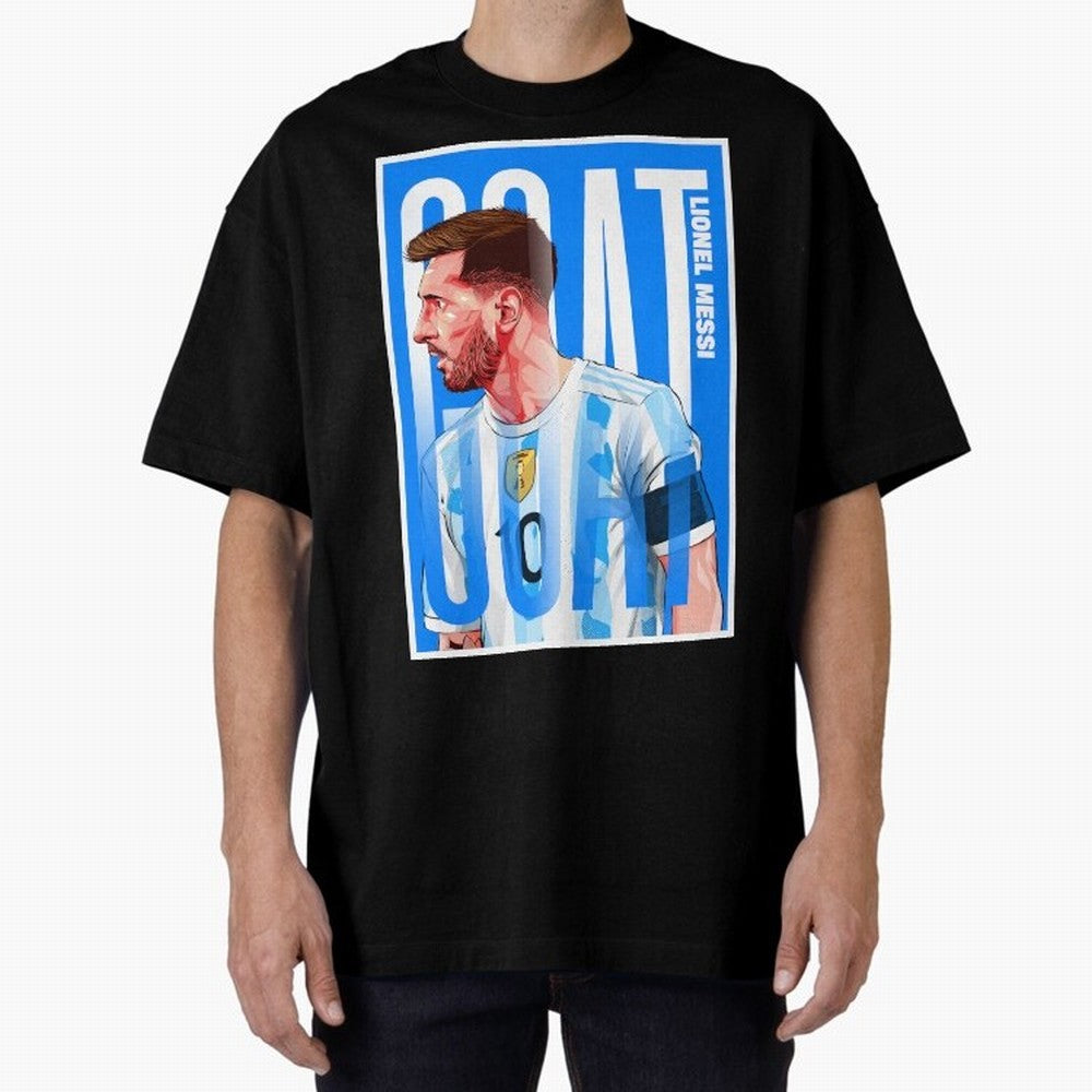 Lionel Messi The GOAT Illustration artwork Premium T-Shirt Celebrate Golden Goal Energy in the FIFA World Cup 2026 Group Stage Journey through Haaland Highlights, Portugal Pride, Soccer Culture, Superstar Moments, National Team Dreams and