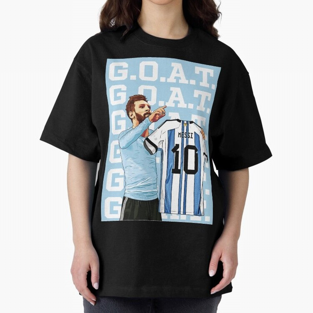 Lionel Messi Goat Premium T-Shirt Follow Every Goal of the FIFA World Cup 2026 USA Canada Mexico Journey through Messi, Neymar and Mbappe Highlights, Brazil, Portugal and Argentina Pride, Match Day Excitement, Supporter Culture, Golden Goals and