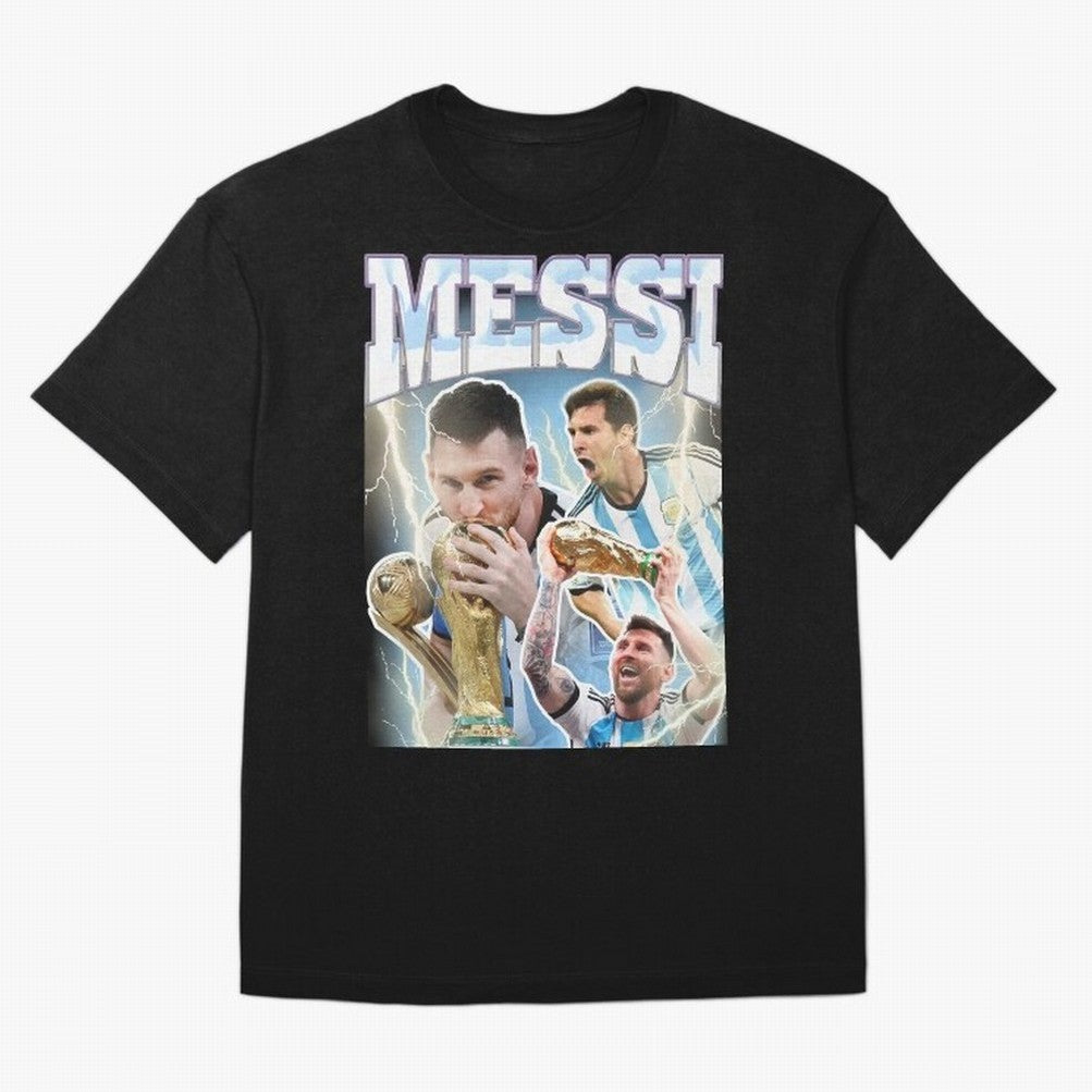 Messi Champion Vintage Retro Design Premium T-Shirt Bring Stadium Energy to FIFA World Cup 2026 Spirit, Highlighting Argentina and Brazil, Mbappe, Champion Mindset, Group Stage Buzz, Knockout Tension and Passionate Fan Culture; Perfect for