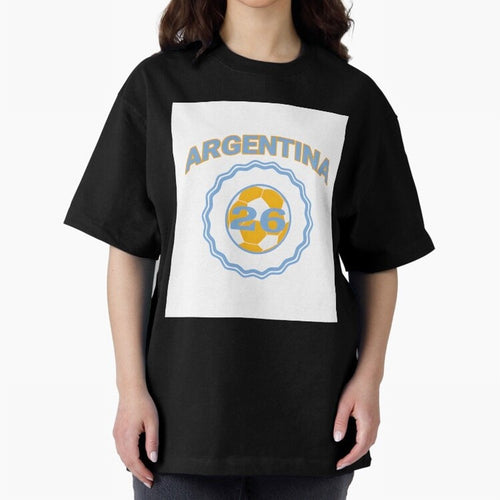 Argentina 2026 world cup soccer badge Premium T-Shirt Keep Football History Alive during Match Day Hype around FIFA World Cup 2026 USA Canada Mexico, Cristiano Ronaldo, Haaland and CR7, England, Football History, Final Match Energy, Crowd Noise and