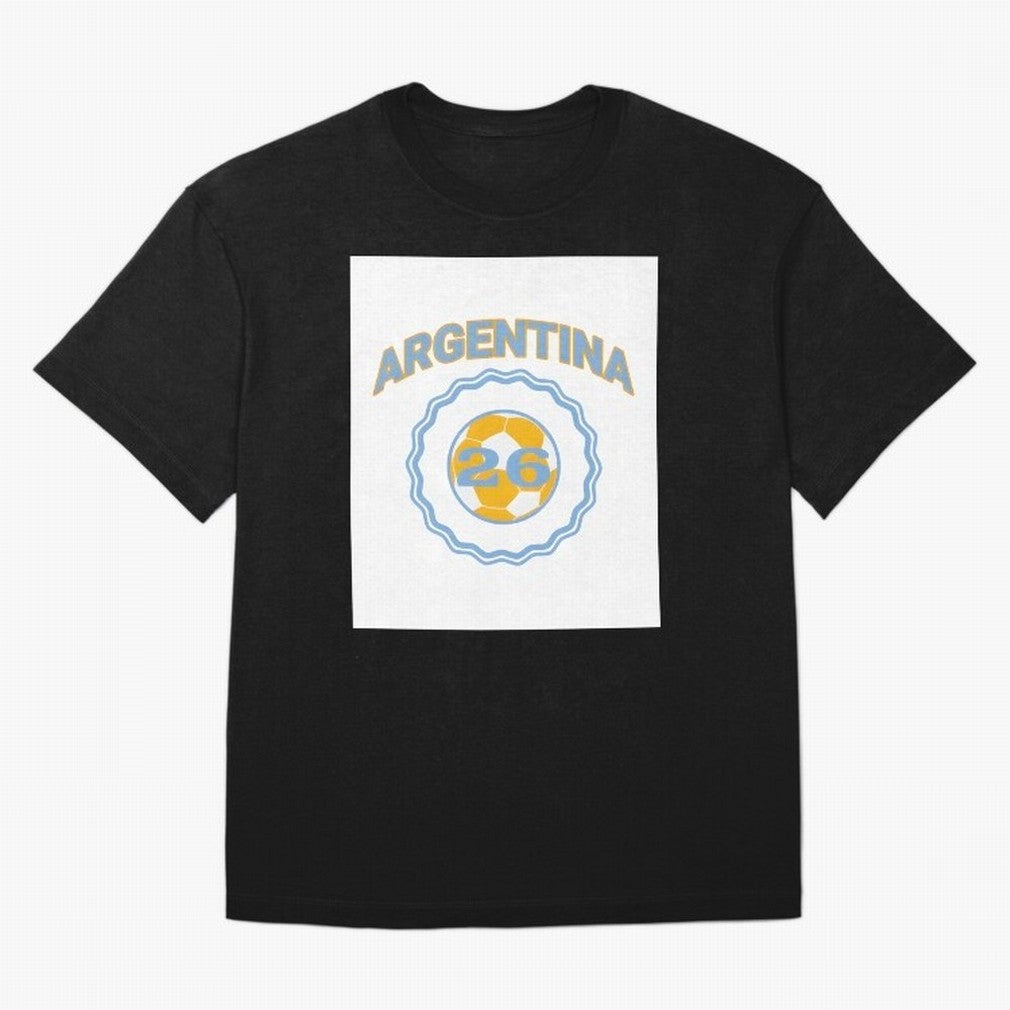 Argentina 2026 world cup soccer badge Premium T-Shirt Keep Football History Alive during Match Day Hype around FIFA World Cup 2026 USA Canada Mexico, Cristiano Ronaldo, Haaland and CR7, England, Football History, Final Match Energy, Crowd Noise and