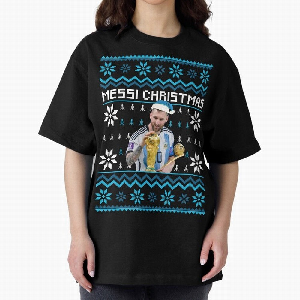 Leo Messi Christmas Ugly Sweater Design Classic T-Shirt Experience FIFA World Cup 2026 Group Stage Highlighting Neymar, France Energy, Supporter Pride, Iconic Celebrations, Legendary Names and Global Match Day Energy; Built for Supporters Chasing