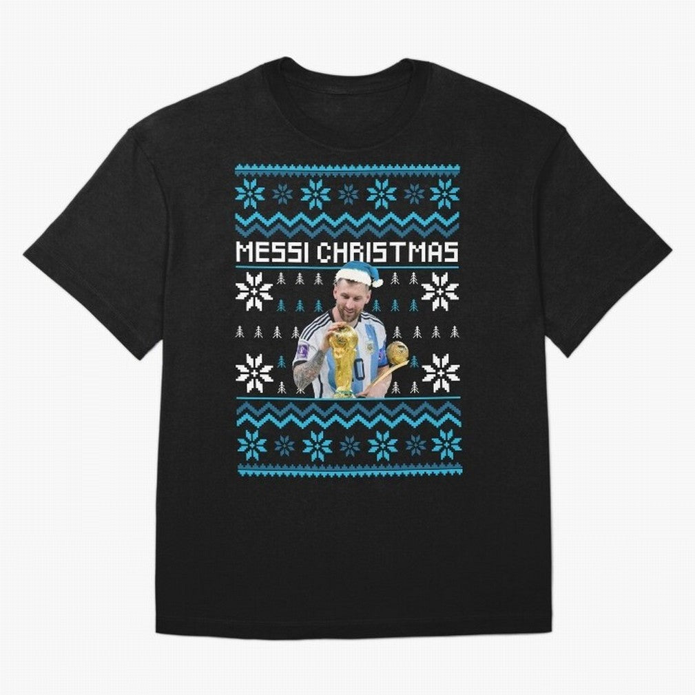 Leo Messi Christmas Ugly Sweater Design Classic T-Shirt Experience FIFA World Cup 2026 Group Stage Highlighting Neymar, France Energy, Supporter Pride, Iconic Celebrations, Legendary Names and Global Match Day Energy; Built for Supporters Chasing
