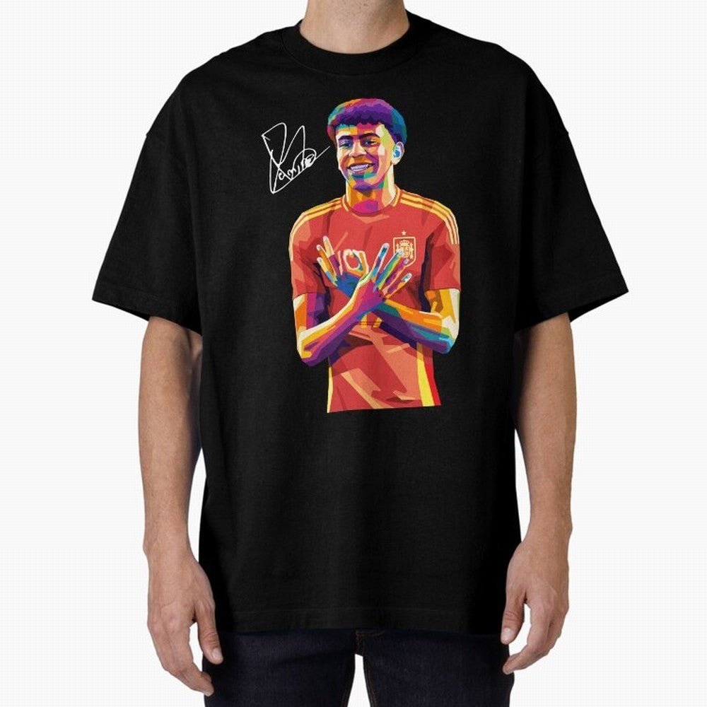 Lamine Yamal Wpap Pop Art Classic T-Shirt Carry National Pride through FIFA World Cup 2026 USA Canada Mexico for Fans of Messi, CR7 and Mbappe and France and Portugal, Bringing Champion Mindset, Group Stage Buzz, Knockout Tension and Passionate Fan