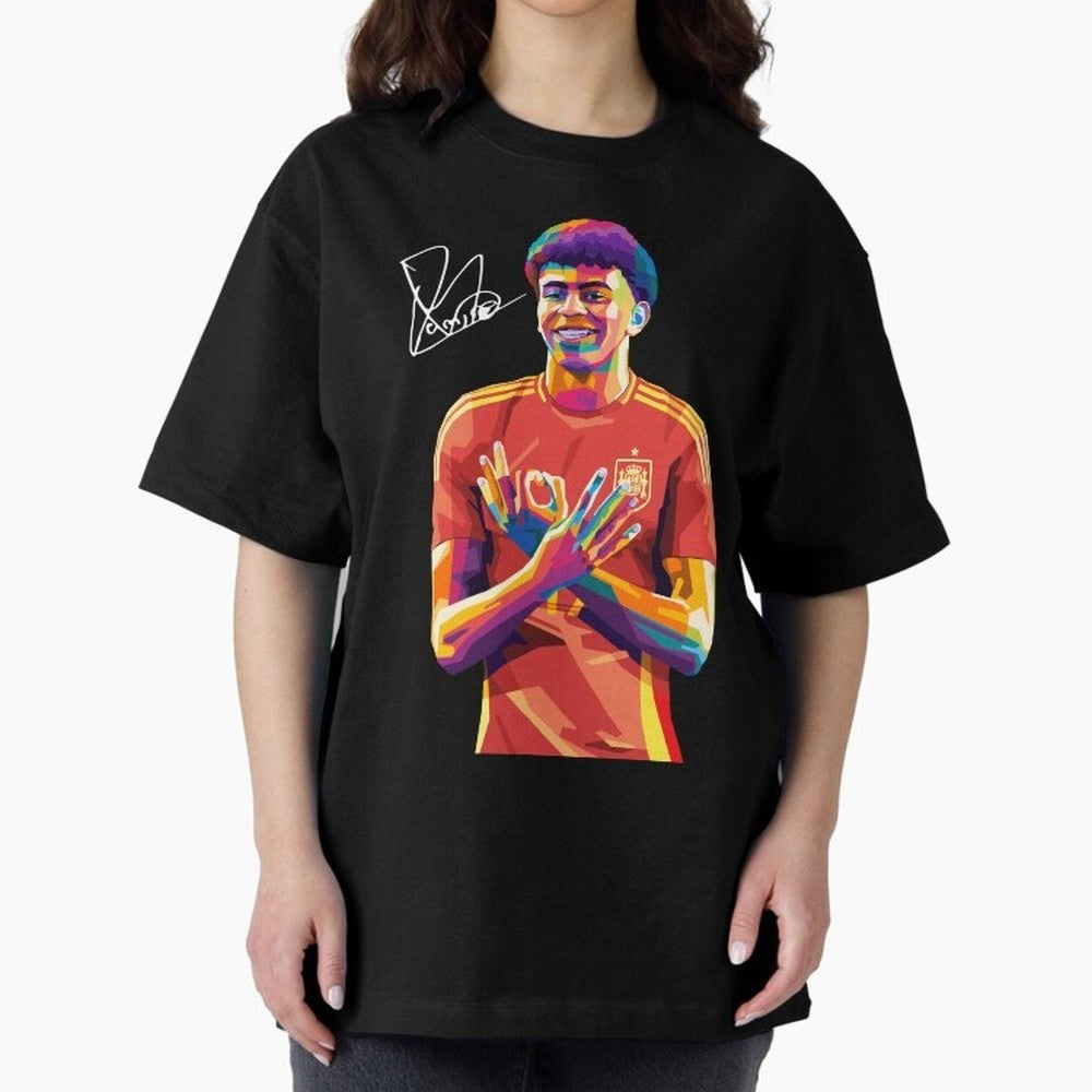 Lamine Yamal Wpap Pop Art Classic T-Shirt Carry National Pride through FIFA World Cup 2026 USA Canada Mexico for Fans of Messi, CR7 and Mbappe and France and Portugal, Bringing Champion Mindset, Group Stage Buzz, Knockout Tension and Passionate Fan