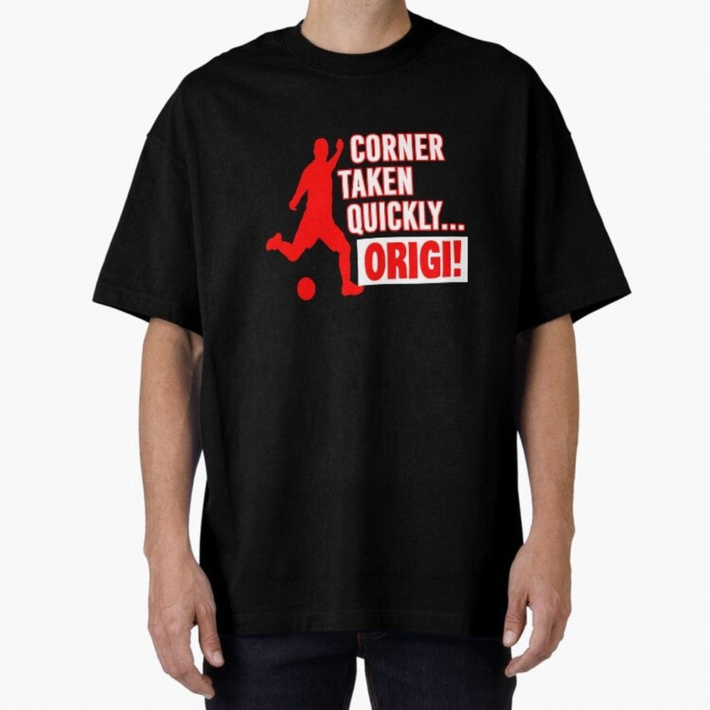 Corner Taken Quickly Origi (Red) Essential T-Shirt Keep the Match Day Mood of the FIFA World Cup 2026 Group Stage Journey through Messi, Neymar and Mbappe Highlights, England Pride, Classic Soccer Heritage, Championship Pressure, Fan Loyalty and