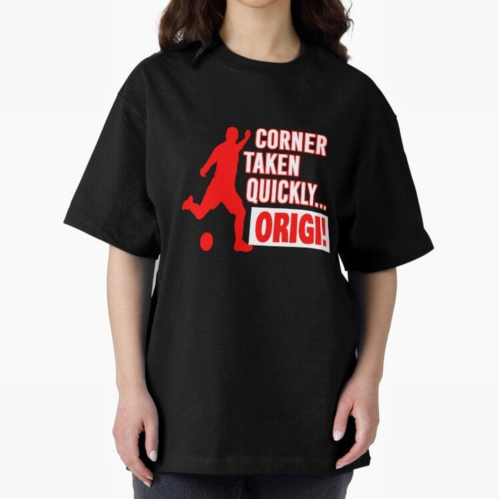 Corner Taken Quickly Origi (Red) Essential T-Shirt Keep the Match Day Mood of the FIFA World Cup 2026 Group Stage Journey through Messi, Neymar and Mbappe Highlights, England Pride, Classic Soccer Heritage, Championship Pressure, Fan Loyalty and