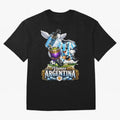 Cancha & Mate Dreams ¨C Argentina Football Heritage - Argentina Football Mate Mascot - Messi 10 Soccer Fan Art Classic T-Shirt Celebrate Unforgettable Nights in Global Football Passion for FIFA World Cup 2026 Group Stage, Filled with CR7, Spain,