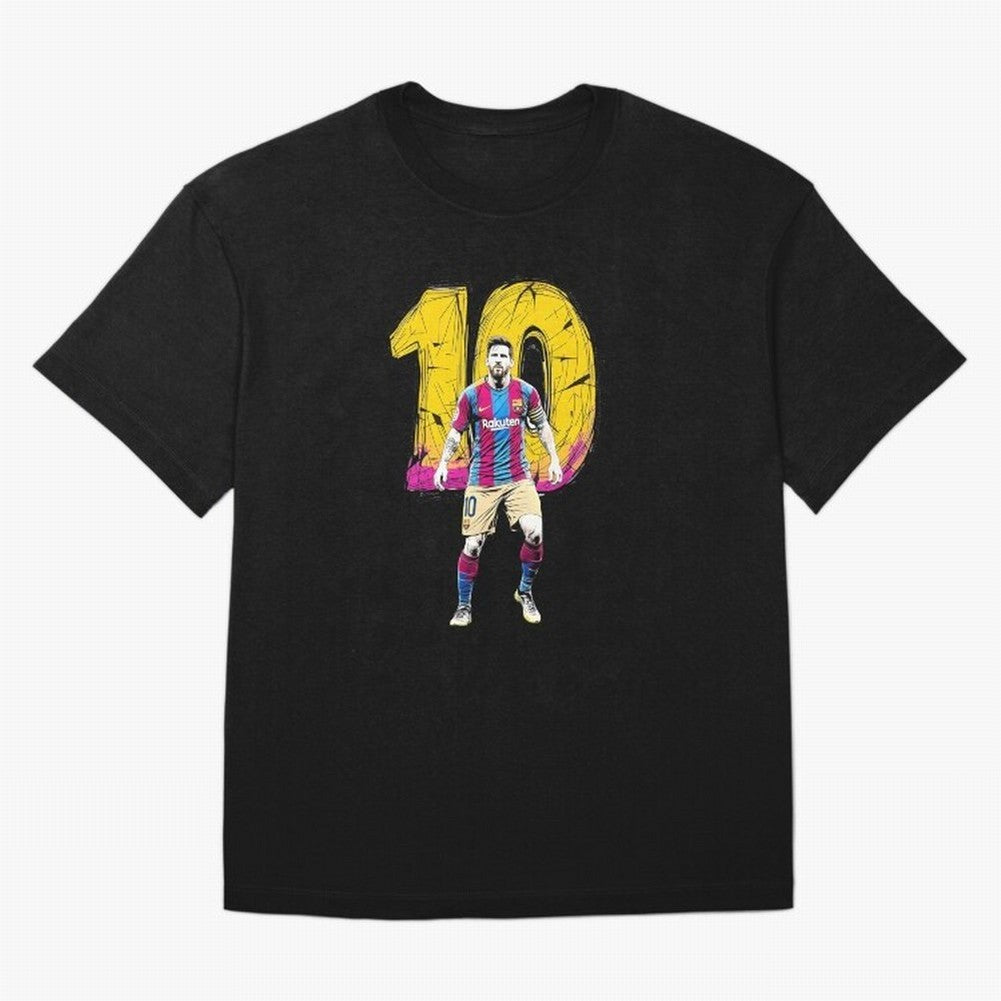 Messi sticker Oversized T-Shirt Join FIFA World Cup 2026 USA Canada Mexico for Fans of Haaland and Mbappe and Argentina, Bringing Sports Nostalgia, International Competition, Famous Players and Unforgettable Victories; Ideal for Fans Who Follow