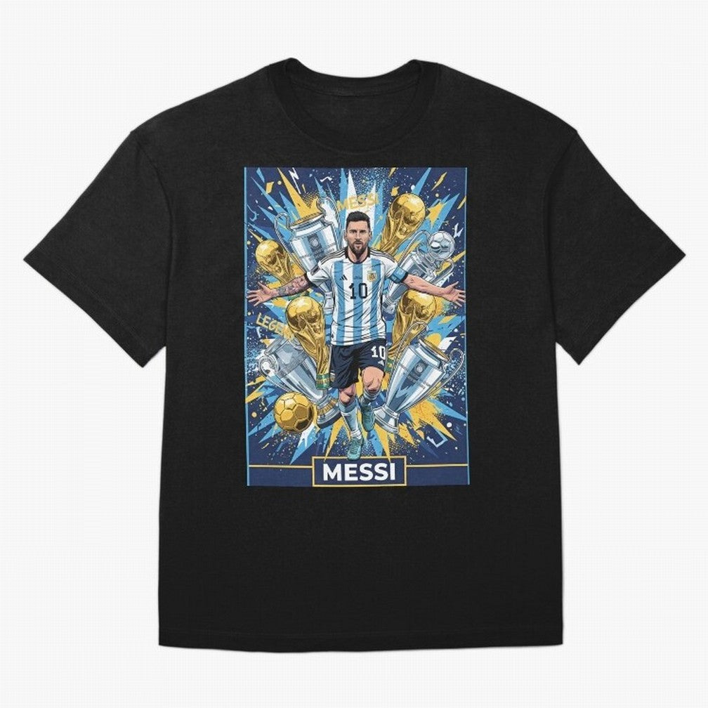 MESSI The Golden Legend Classic T-Shirt Feel the Heartbeat of FIFA World Cup 2026 Group Stage Celebrating Mbappe, Spain and Netherlands Energy, Worldwide Fan Energy, Dramatic Goals, Stadium Lights and Championship Celebrations; Made for Collectors