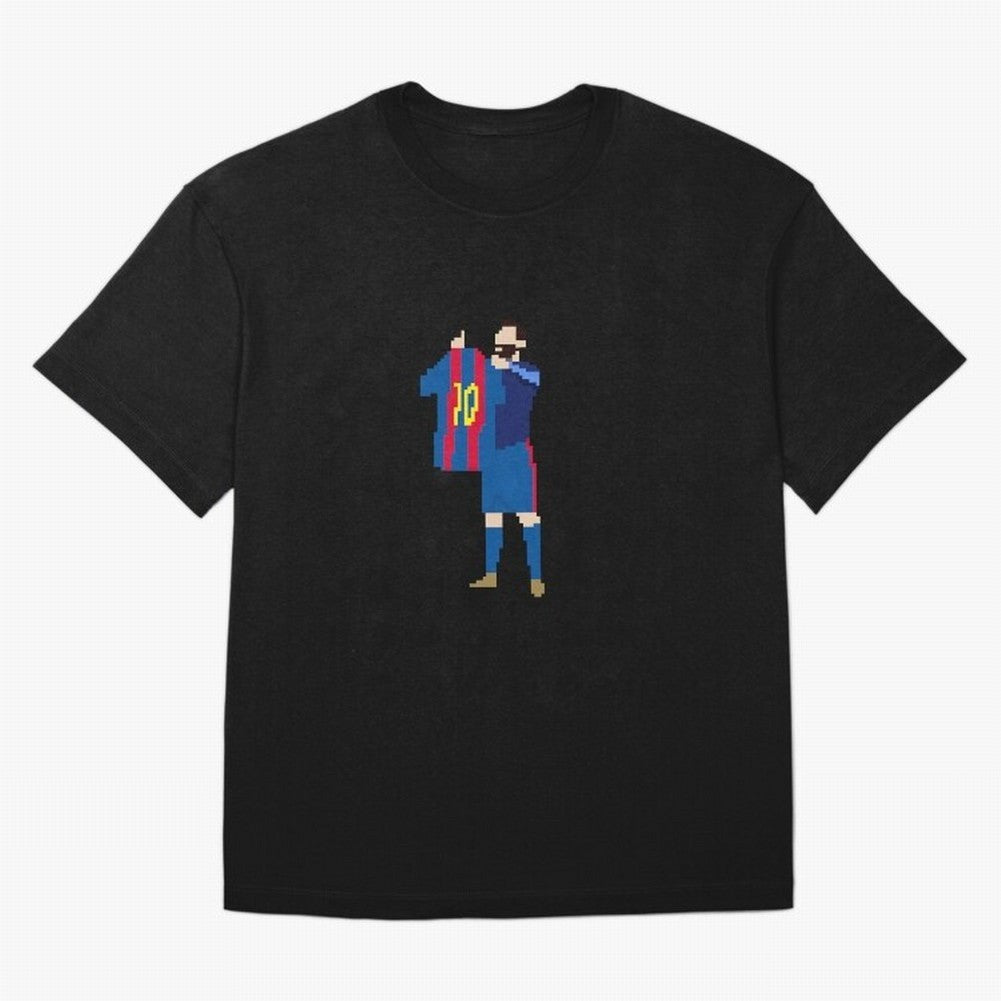 Messi Iconic Celebration Pixel Classic T-Shirt Relive the Noise and Pride of Global Football Passion for FIFA World Cup 2026 USA Canada Mexico, Made for Cristiano Ronaldo, Haaland and CR7, Netherlands, Stadium Memories, Football Loyalty,