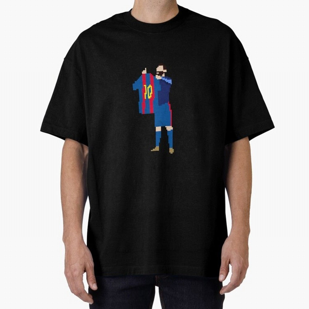 Messi Iconic Celebration Pixel Classic T-Shirt Relive the Noise and Pride of Global Football Passion for FIFA World Cup 2026 USA Canada Mexico, Made for Cristiano Ronaldo, Haaland and CR7, Netherlands, Stadium Memories, Football Loyalty,