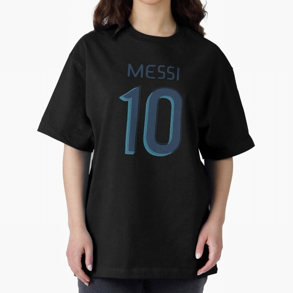 Messi 10 Oversized T-Shirt Back Your Heroes with Match Day Hype around FIFA World Cup 2026, Mbappe and Neymar, England, Champion Mindset, Group Stage Buzz, Knockout Tension and Passionate Fan Culture; Perfect for Supporters Who Want Bold Football