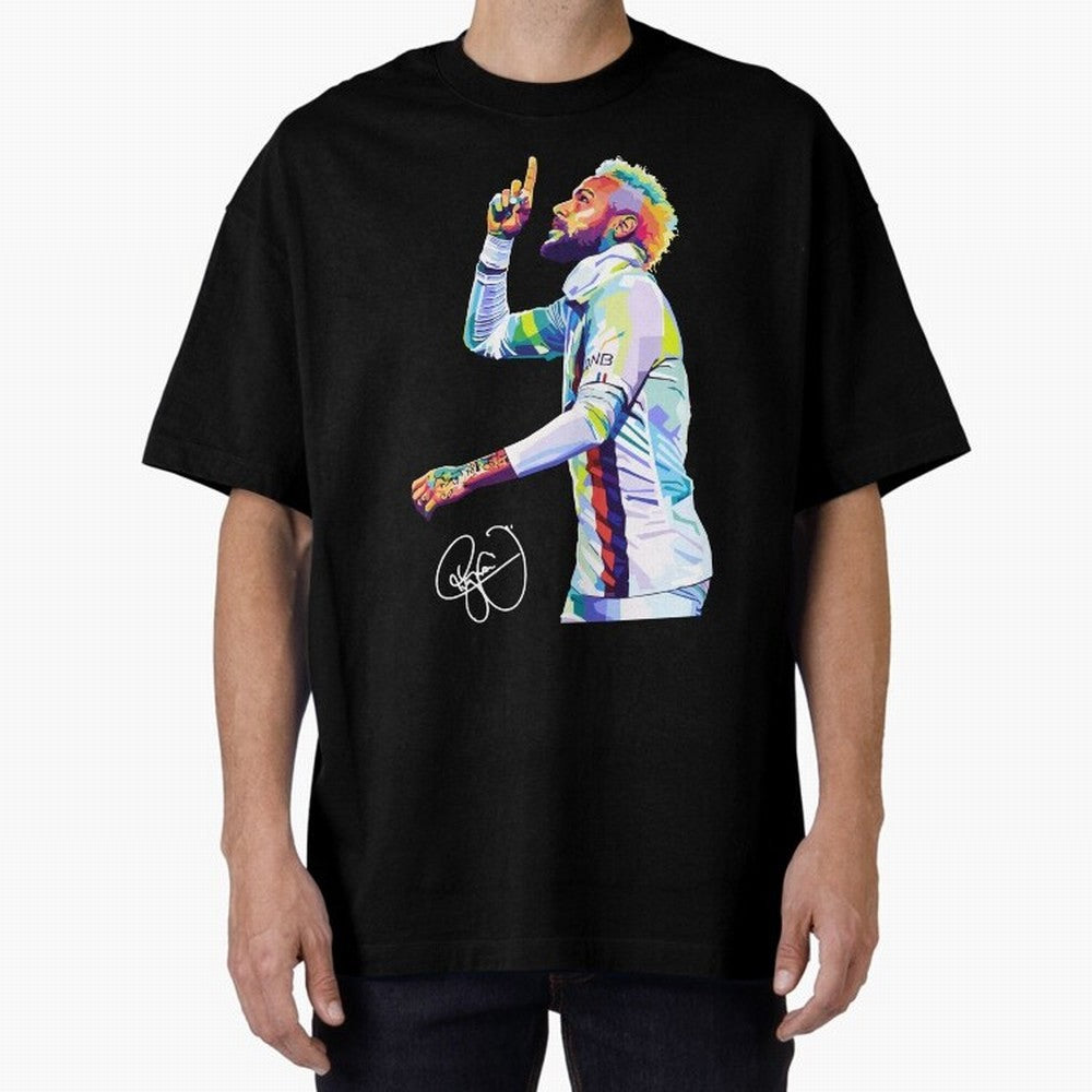 Neymar Jr Football Wpap Pop Art Classic T-Shirt Bring World Football Passion into Global Football Passion for FIFA World Cup 2026, Highlighting Cristiano Ronaldo, Spain and Netherlands, Game Day Rituals, Football Legends, Country Pride and the Road
