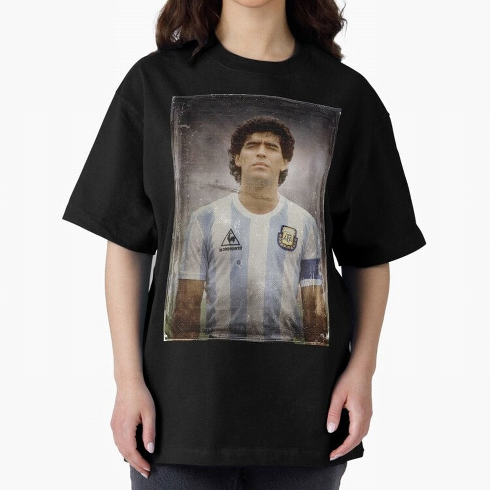 Diego Maradona Classic T-Shirt Feel International Energy from FIFA World Cup 2026 USA Canada Mexico Spirit, Made for France, Mbappe, Sports Nostalgia, International Competition, Famous Players and Unforgettable Victories; Perfect for Fans,