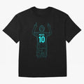 Messi Iconic Celebration Oversized T-Shirt Fuel the Hype around FIFA World Cup 2026 Celebrating Haaland and Mbappe, Spain Energy, Football Festival Excitement, Trophy Ambitions, Country Rivalries and Star Player Buzz; Perfect for People Who Love