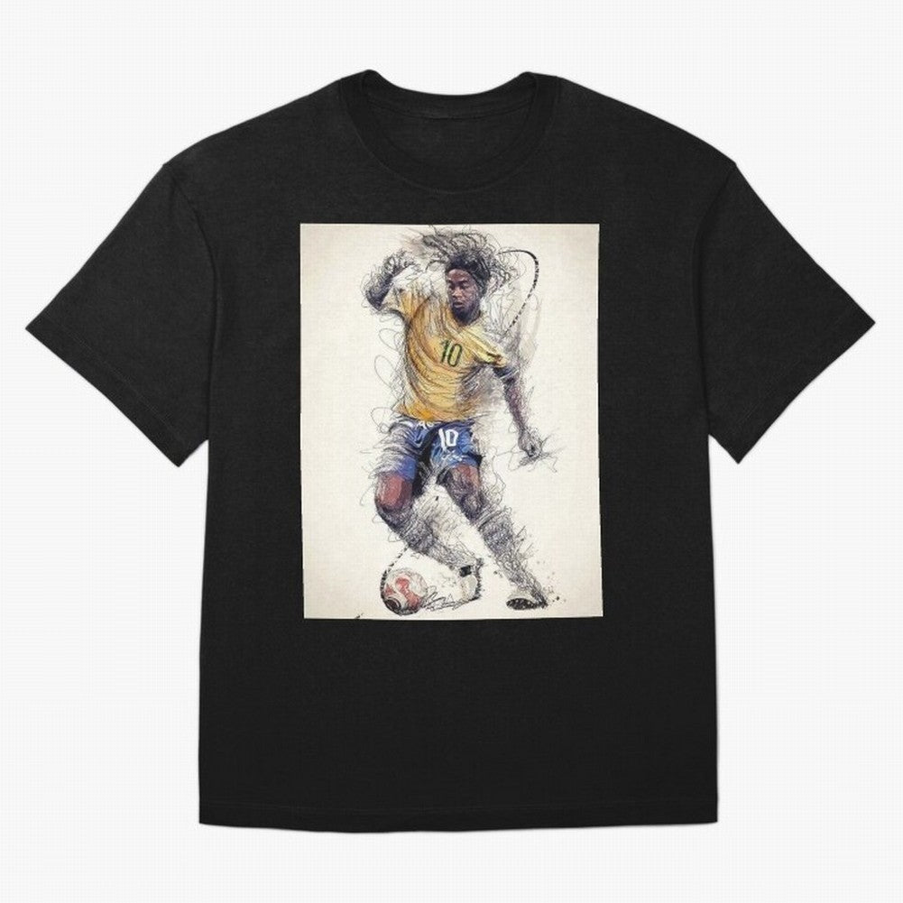 Ronaldinho Classic T-Shirt Make Memories around Global Football Passion for FIFA World Cup 2026 Group Stage, Featuring Haaland and Mbappe, Argentina, France and Brazil, Football History, Final Match Energy, Crowd Noise and Once in a Lifetime