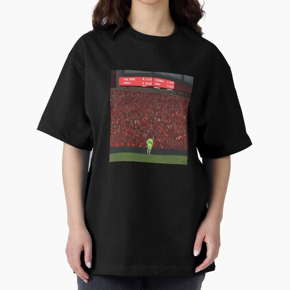 Liverpool 4-0 Barcelona painting Classic T-Shirt Show Passion for the Stars of FIFA World Cup 2026 Group Stage for Fans of Messi and England, France and Netherlands, Bringing Goal Celebration Energy, Supporter Heritage, Football Icons and Worldwide