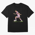 Messi Inter Miami Soccer Art ¨C Football Legend in Pink Jersey Classic T-Shirt Bring FIFA World Cup 2026 for Fans of Mbappe and Neymar and Spain, Bringing Tournament Hype, Historic Matchups, Family Viewing Parties and Global Sports Pride; Ideal for