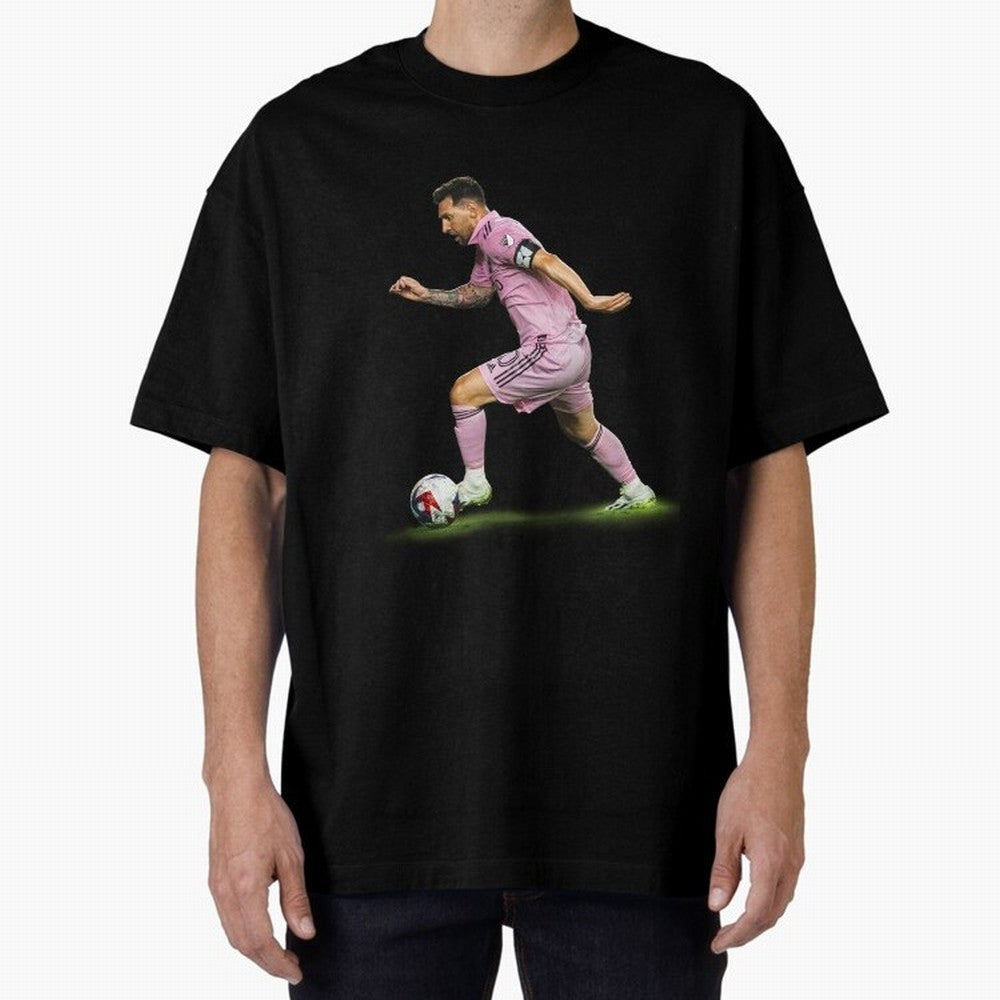 Messi Inter Miami Soccer Art ¨C Football Legend in Pink Jersey Classic T-Shirt Bring FIFA World Cup 2026 for Fans of Mbappe and Neymar and Spain, Bringing Tournament Hype, Historic Matchups, Family Viewing Parties and Global Sports Pride; Ideal for