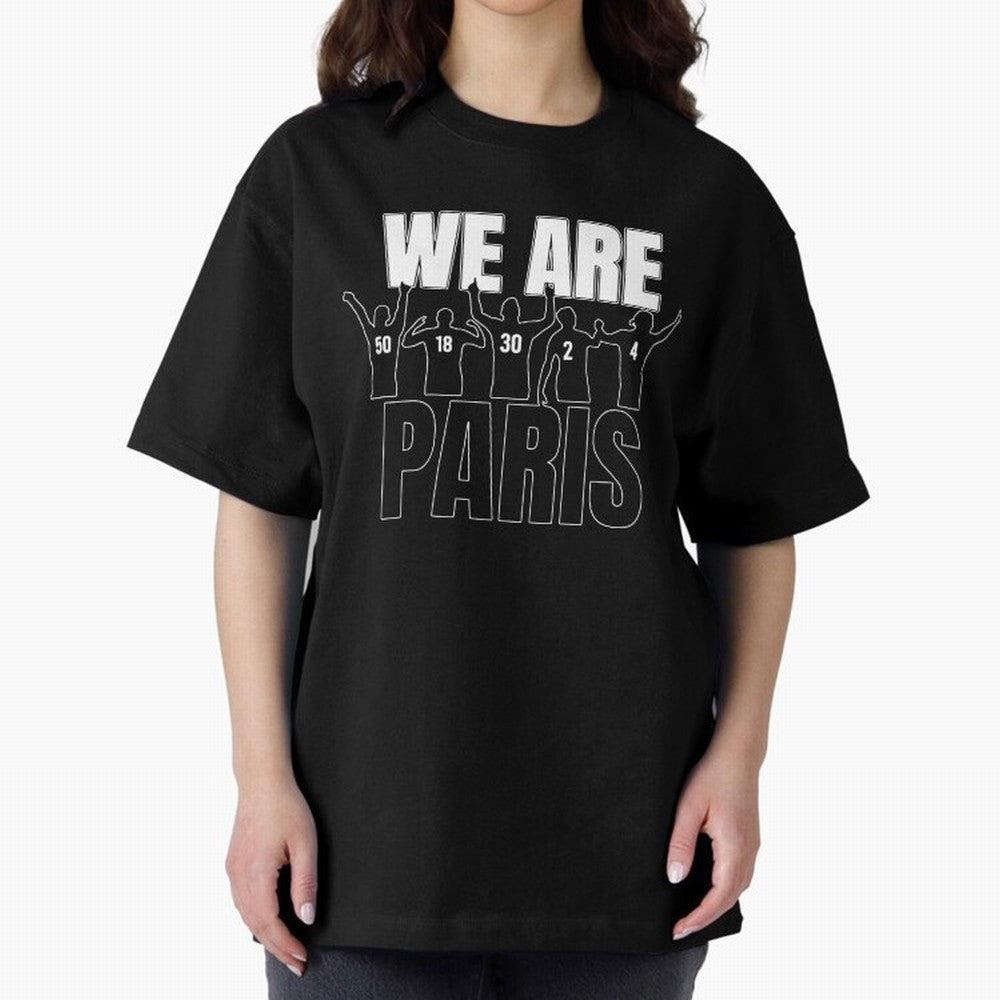 We are Paris Oversized T-Shirt Spotlight FIFA World Cup 2026 Group Stage for Fans of Mbappe and England, France and Netherlands, Bringing Classic Soccer Heritage, Championship Pressure, Fan Loyalty and International Pride; Created for Match Day