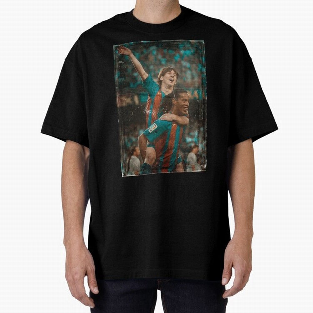 Messi and Ronaldinho Celebration Classic T-Shirt Show Love for Legendary Goals in the FIFA World Cup 2026 Journey through Neymar Highlights, Brazil, Portugal and Argentina Pride, Fan Favorite Moments, National Team Passion, Big Match Drama and