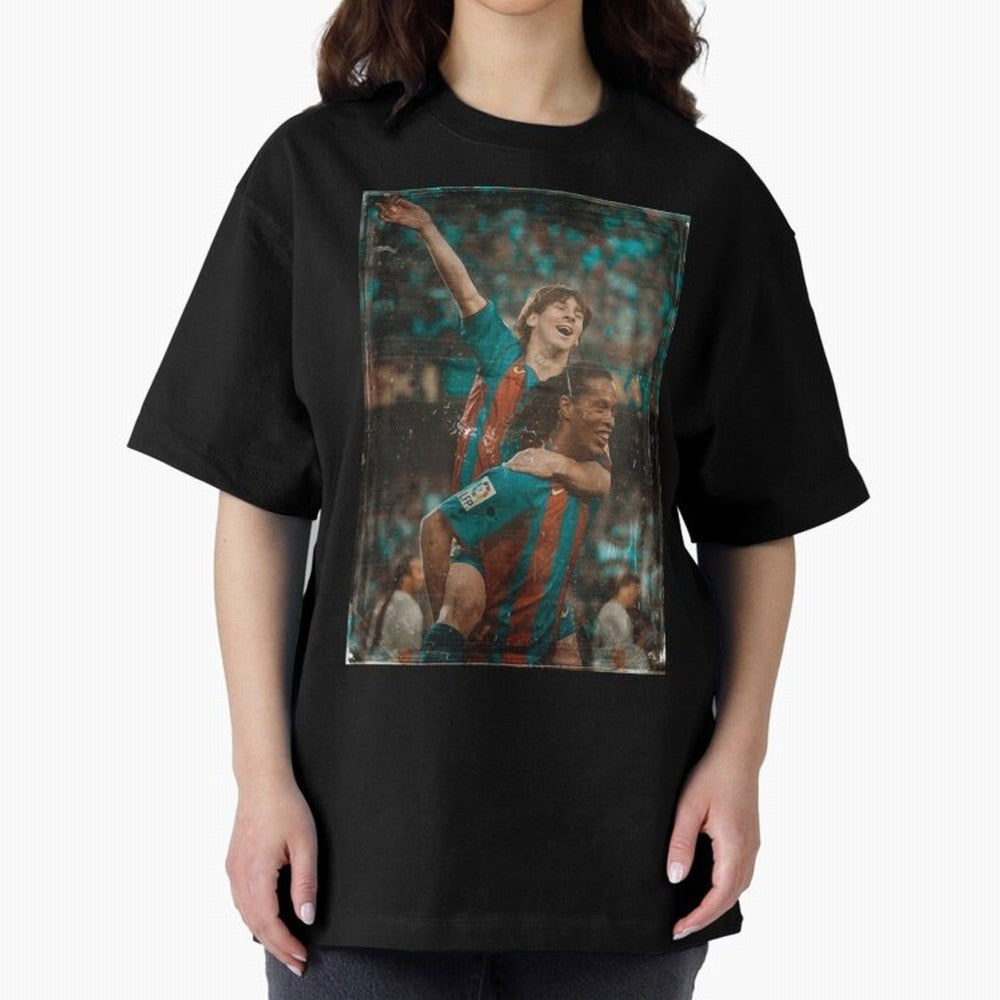 Messi and Ronaldinho Celebration Classic T-Shirt Show Love for Legendary Goals in the FIFA World Cup 2026 Journey through Neymar Highlights, Brazil, Portugal and Argentina Pride, Fan Favorite Moments, National Team Passion, Big Match Drama and