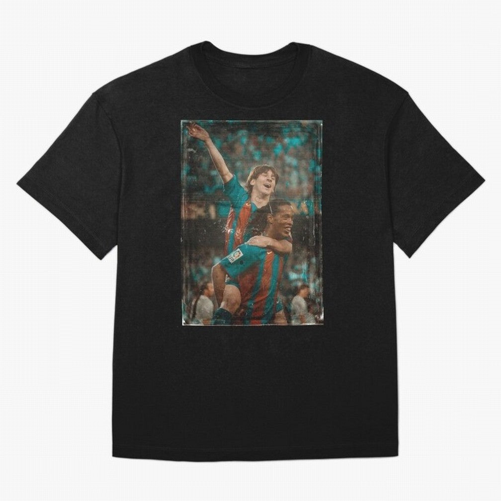 Messi and Ronaldinho Celebration Classic T-Shirt Show Love for Legendary Goals in the FIFA World Cup 2026 Journey through Neymar Highlights, Brazil, Portugal and Argentina Pride, Fan Favorite Moments, National Team Passion, Big Match Drama and