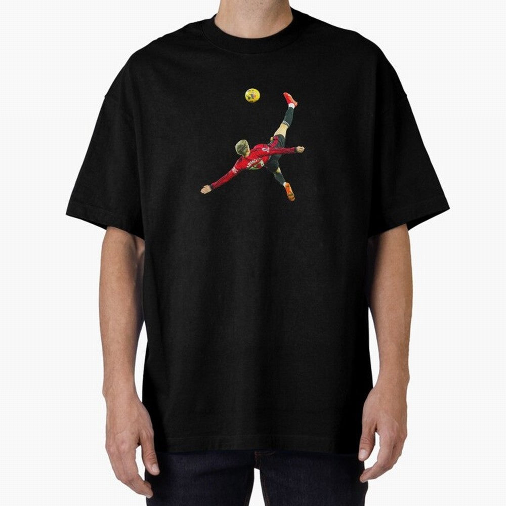 Alejandro Garnacho Bicycle Kick Classic T-Shirt Spotlight FIFA World Cup 2026 USA Canada Mexico Inspired by Cristiano Ronaldo, Haaland and CR7, Spain Energy, Fan Favorite Moments, National Team Passion, Big Match Drama and Soccer History; Perfect